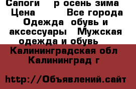 Сапоги 35 р.осень-зима  › Цена ­ 700 - Все города Одежда, обувь и аксессуары » Мужская одежда и обувь   . Калининградская обл.,Калининград г.